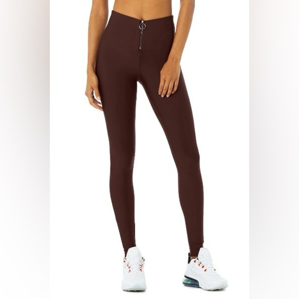 Alo Yoga High Waist Fast Legging in Cherry Cola